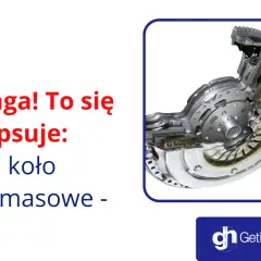 Przekrój koła dwumasowego, elementu, który często ulega awarii.