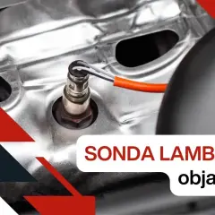 Sonda lambda w samochodzie, jej objawy awarii. Widoczny element silnika z przewodem.