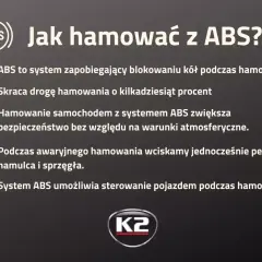 Jak hamować z ABS? System zapobiega blokowaniu kół, skraca drogę hamowania i zwiększa bezpieczeństwo. Podczas awaryjnego hamowania wciskamy pedał hamulca i sprzęgła. ABS umożliwia sterowanie pojazdem.