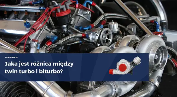 Silnik z dwoma turbosprężarkami, gdzie jedna z nich to biturbo.