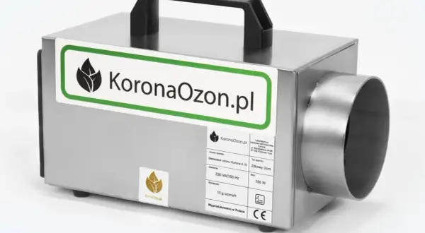 Generator ozonu Korona A 15, idealny jako ozonator do samochodu. Skutecznie usuwa zapachy i dezynfekuje wnętrze.