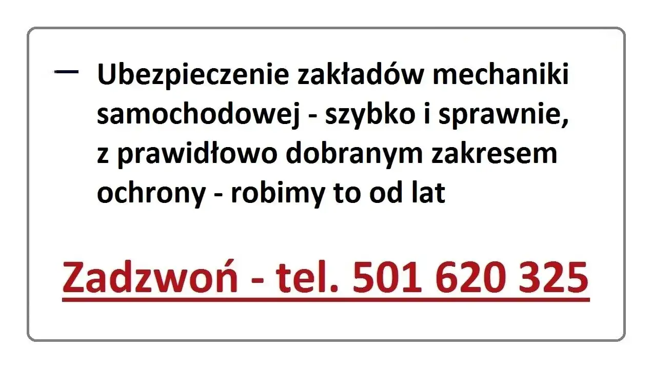 Zdjęcie Ile kosztuje ubezpieczenie warsztatu samochodowego? Poznaj kluczowe czynniki