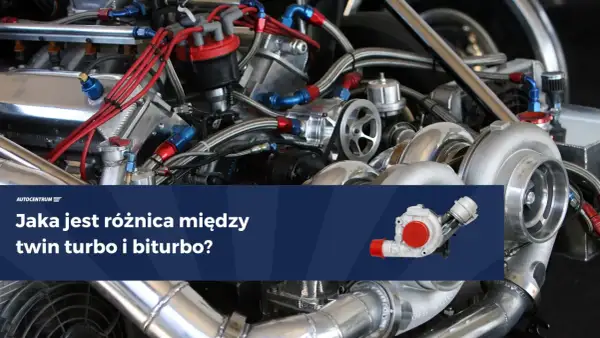 Silnik z dwoma turbosprężarkami, gdzie jedna z nich to biturbo.