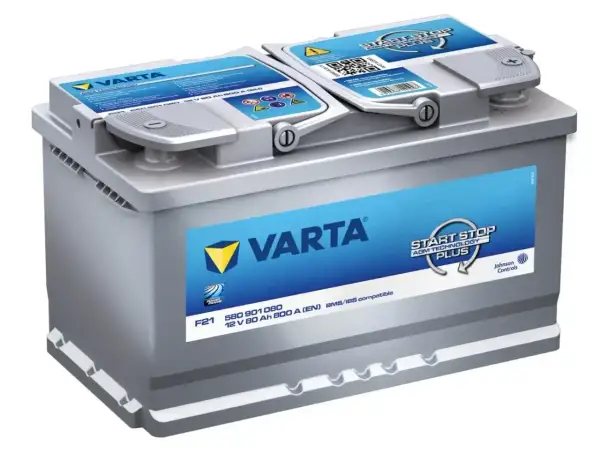 Akumulator Varta 12V 80Ah 800A z technologią AGM. Idealny do systemów Start-Stop, zapewnia dużą pojemność akumulatora.