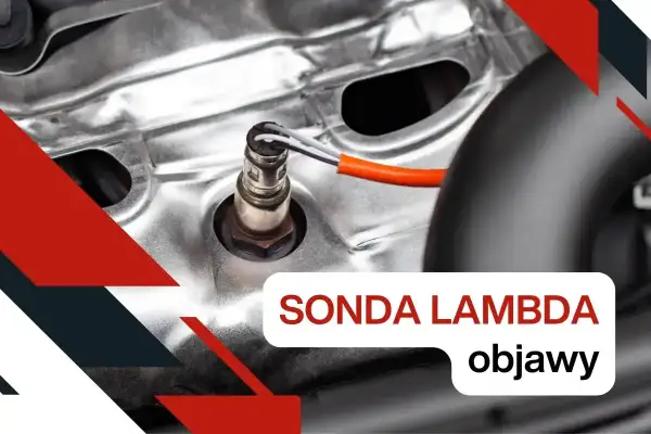 Sonda lambda w samochodzie, jej objawy awarii. Widoczny element silnika z przewodem.